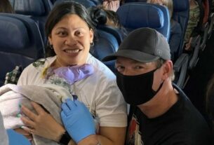 O bebê prematuro que teve 'sorte' de nascer em avião com médico e enfermeiras de UTI neonatal