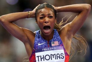 Ouro para Gabby Thomas na eletrizante vitória dos 200m nas Olimpíadas de Paris