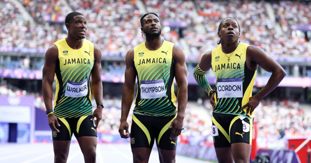 Programa de velocidade jamaicano começa mal, já que 4x100 masculino não consegue avançar