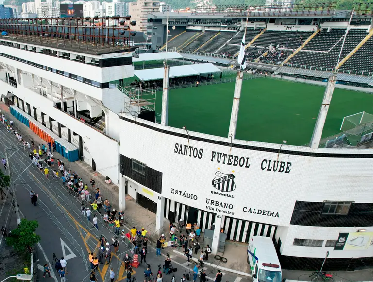 Torcida do Santos na Vila Belmiro. Foto: Reprodução