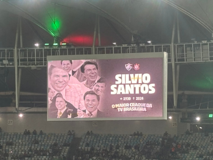 Jogo entre Corinthians e Fluminense, times de Silvio Santos, será realizado  neste sábado