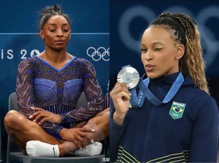 Simone Biles não quer mais competir com Rebeca: “Nunca tive uma atleta tão perto”