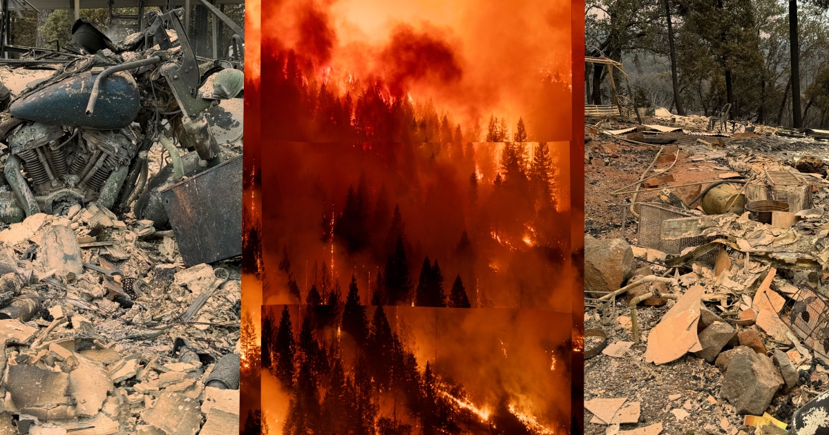 Suas casas queimaram no incêndio Camp. Depois, novamente no incêndio Park.