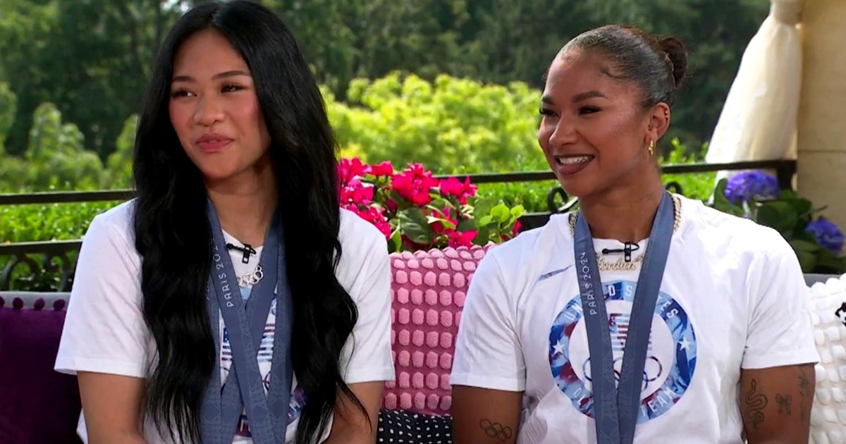 Suni Lee e Jordan Chiles falam sobre medalhas conquistadas no TODAY