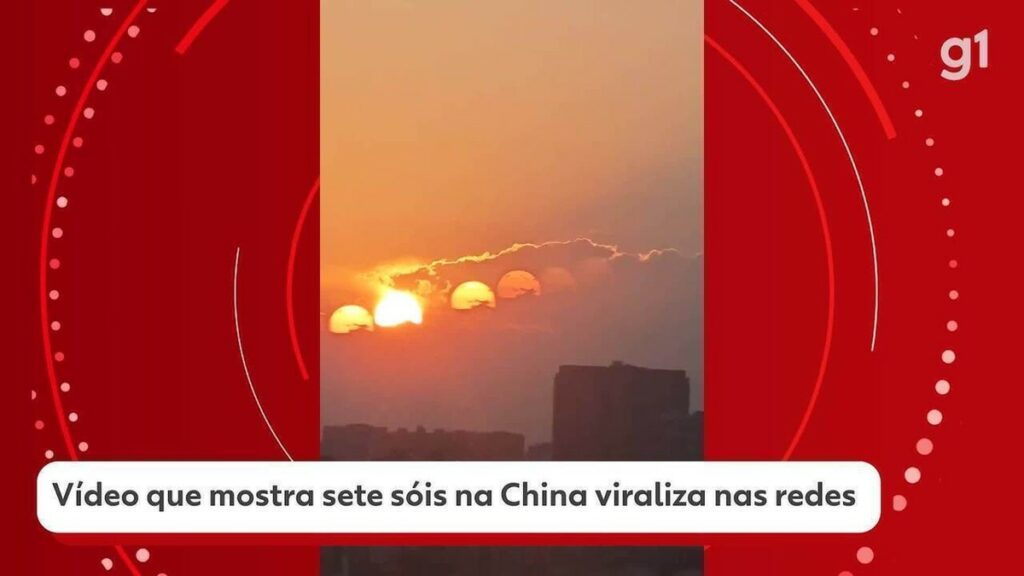 Vídeo flagra 7 sóis no céu de cidade chinesa; entenda como a física explica o fenômeno raro | Educação