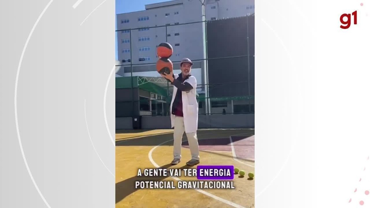 Enem: Professor de física usa cabo de guerra, basquete e bolhas de sabão para criar 'gatilhos positivos' antes das provas | Santa Catarina