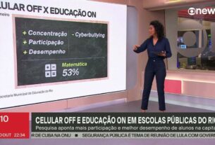 Proibição de celulares nas escolas do Rio melhora desempenho e reduz casos de cyberbullying, aponta pesquisa