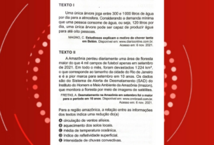 Caiu no Enem 2024: questão relaciona chuvas e desmatamento na Amazônia; professor explica | Pará