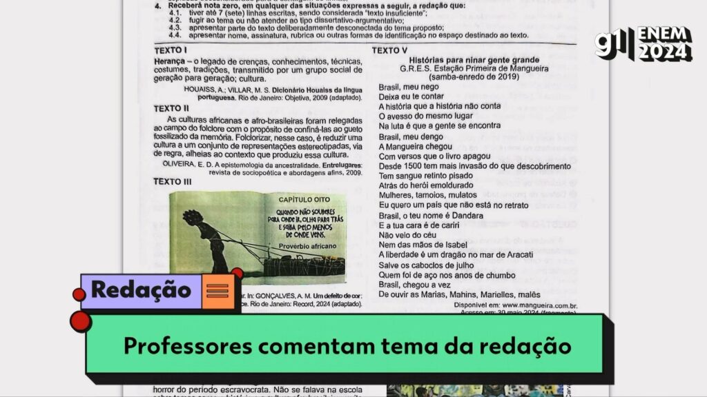 GABARITO EXTRAOFICIAL: veja todas as respostas do 1º dia - Foto: (Reprodução)