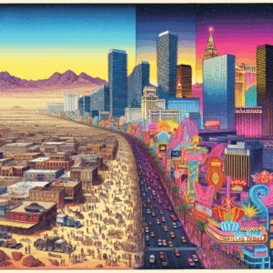 A evolução da faixa de Las Vegas: uma viagem ao longo do tempo